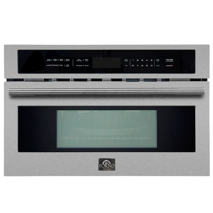 Forno Oliena 30-Inch Built-In 1.6 Cu. Ft. Compact Oven in Stainless Steel with Stainless Steel Trim (FMWDR3093-30) FORNO