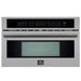 Forno Oliena 30-Inch Built-In 1.6 Cu. Ft. Compact Oven in Stainless Steel with Stainless Steel Trim (FMWDR3093-30) FORNO
