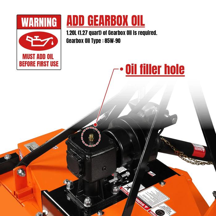 MechMaxx 48" Working Width Finishing Mower for Tractor,  18-50hp,  3 Point ,  FM120