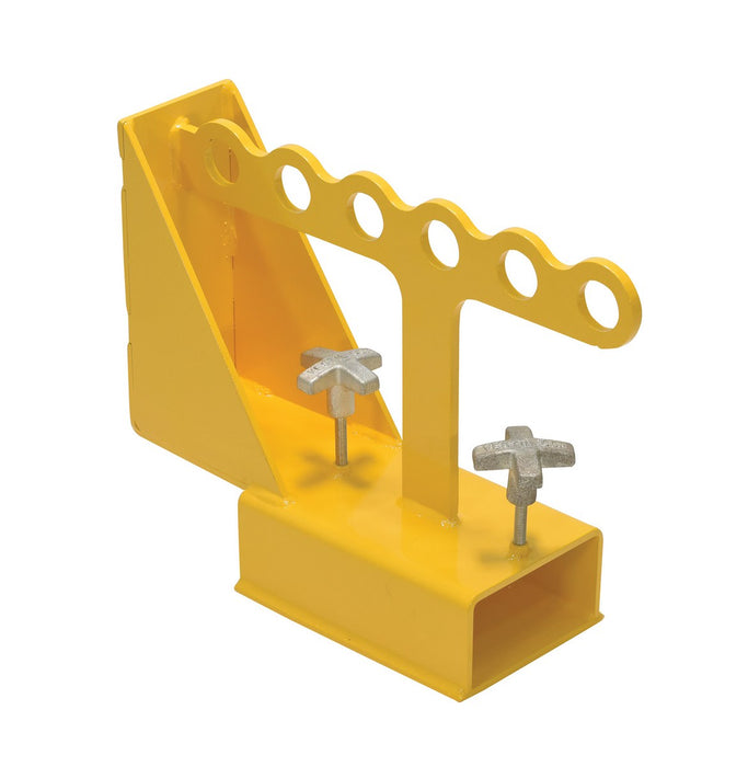 Vestil FORK-P Steel Fork Lifter 18-1/2 in. x 6 in. x 14 in. 400 lb. Capacity Yellow