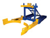 Vestil FPDL-8-L Steel Fork Mounted Poly Drum Handler 56-1/4 in. x 28-1/2 in. x 22-3/8 in. 800 lb. Capacity Blue/Yellow