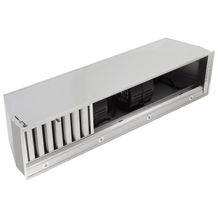 Forno Frassanito 48-Inch Recessed Range Hood Insert with 900 CFM Motor, Baffle Filters, in Stainless Steel (FRHRE5346-48) FORNO