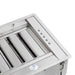 Forno Frassanito 60-Inch Recessed Range Hood Insert with 900 CFM Motor, Baffle Filters in Stainless Steel (FRHRE5346-60) FORNO