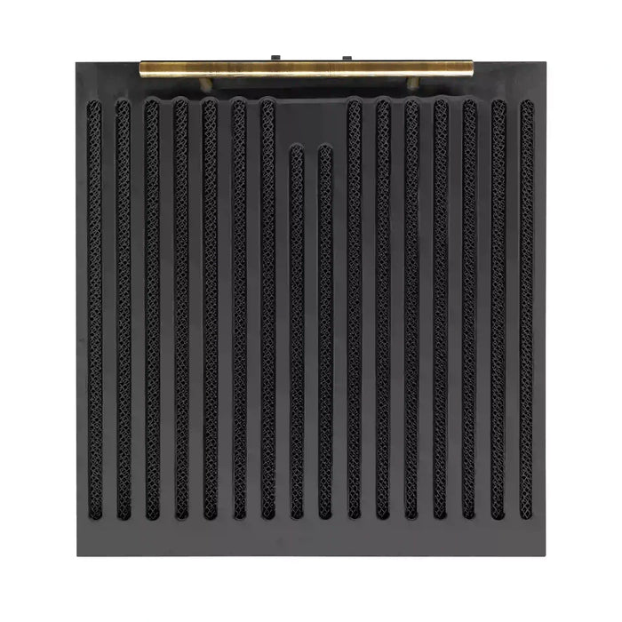 Forno Espresso 3-Piece Appliance Package - 30-Inch Electric Range with 5.0 Cu.Ft. Electric Oven, Refrigerator, and Under Cabinet Range Hood in Black with Antique Brass Trim (FBDL-001-02US)