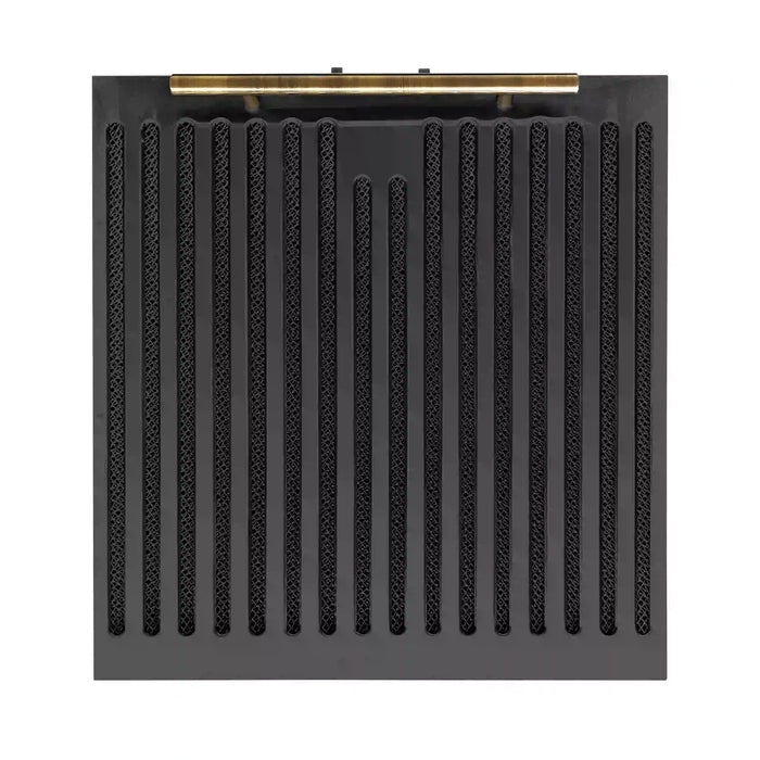 FORNO 4-Piece Appliance Package- 30-Inch Electric Range, Under Cabinet Range Hood, 31-Inch Refrigerator, and Built-In Dishwasher in Black with Antique Brass Trim (FBDL-006-02US)