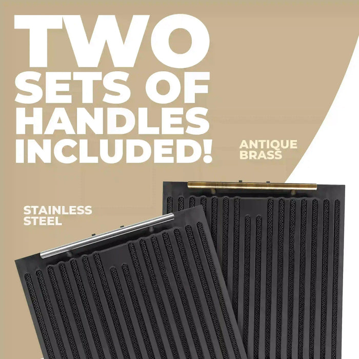 Forno Espresso 3-Piece Appliance Package - 30-Inch Electric Range with 5.0 Cu.Ft. Electric Oven, Refrigerator, and Under Cabinet Range Hood in Black with Antique Brass Trim (FBDL-001-02US)