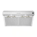 Forno Bari Espresso 30-Inch 400 CFM Under Cabinet Range Hood in Stainless Steel FRHUC5255-30S FORNO