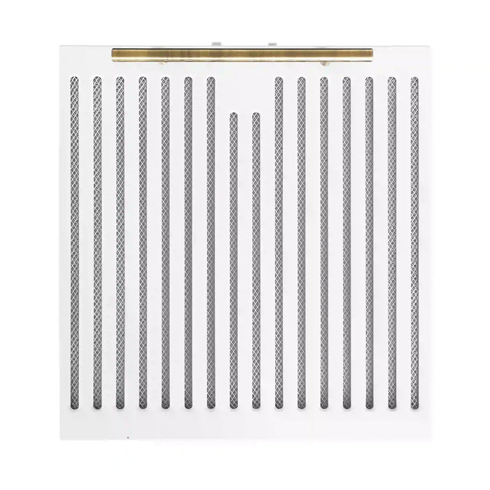 Forno Espresso 2-Piece Appliance Package - 30-Inch Electric Range with 5.0 Cu.Ft. Electric Oven and Under Cabinet Range Hood in White with Antique Brass Trim (FBDL-002-03US)