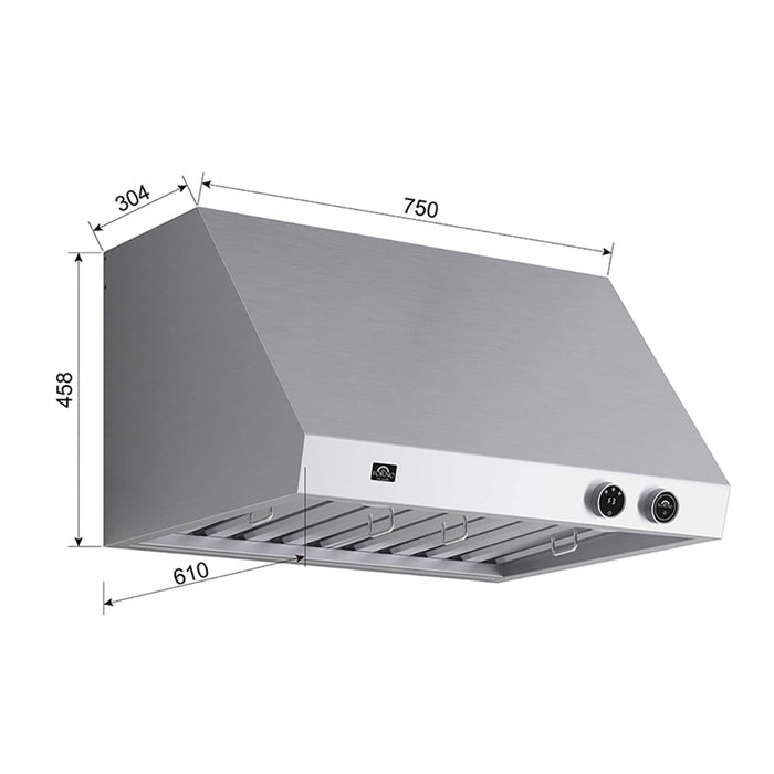 Forno Biagio Wall Mounted Range Hood - view 6