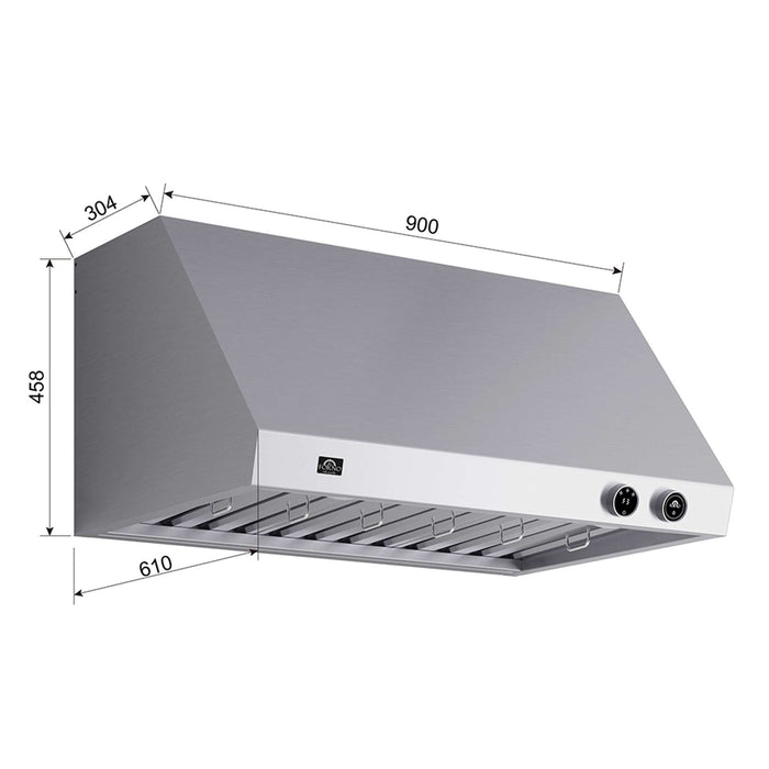 Forno Biagio Wall Mounted Range Hood - view 6