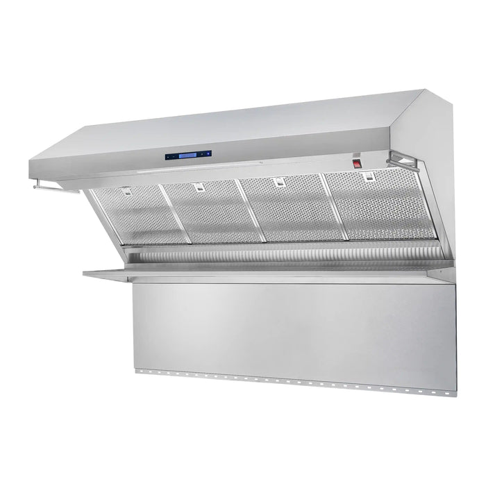 Forno Savona 60-Inch 1200 CFM Wall Mount Range Hood with Hybrid Filters and Back Splash in Stainless Steel (FRHWM5029-60HB) FORNO