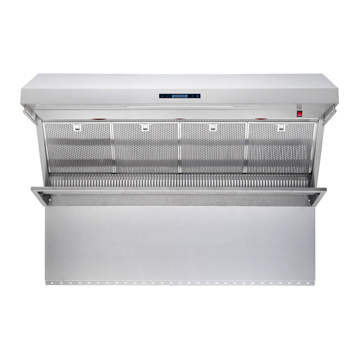 Forno Savona 60-Inch 1200 CFM Wall Mount Range Hood with Hybrid Filters and Back Splash in Stainless Steel (FRHWM5029-60HB) FORNO