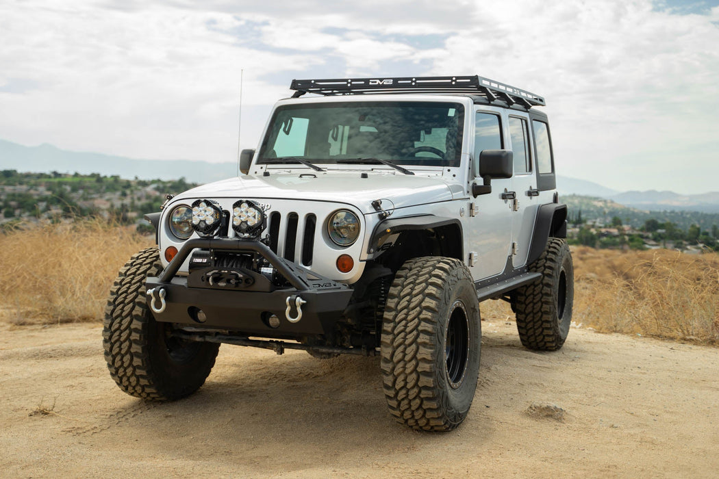 DV8 Offroad 2007-2026 Jeep Wrangler JK/JL & Gladiator JT FS-15 Series Front Bumper – installed on vehicle, image 16 of 20