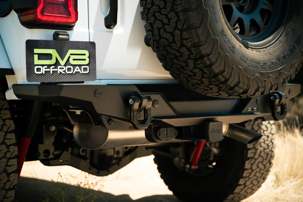 DV8 Offroad 2018-2026 Jeep Wrangler JL FS-15 Series Rear Bumper – installed on vehicle, image 5 of 19