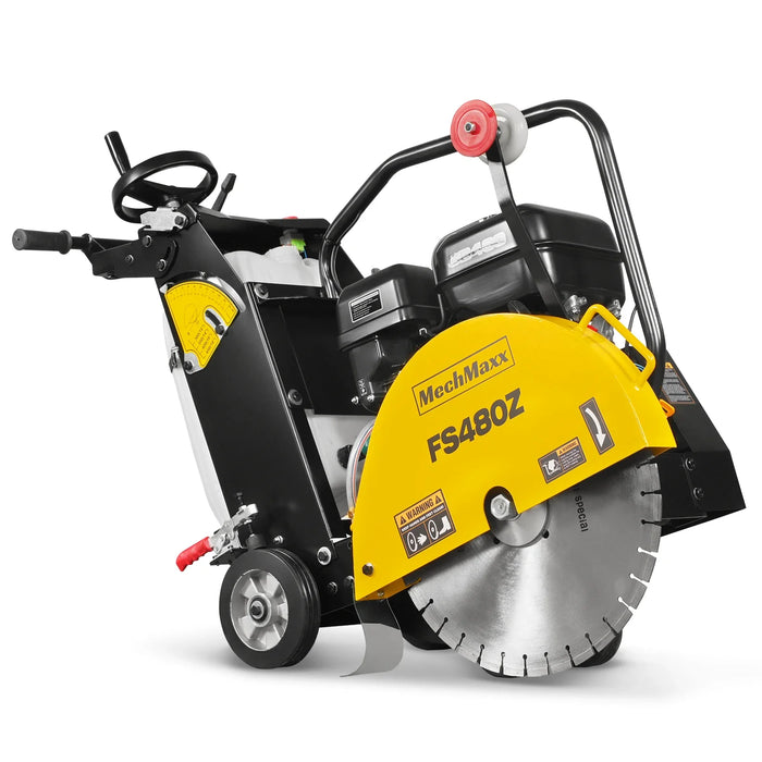 15 HP Concrete Saw angle view