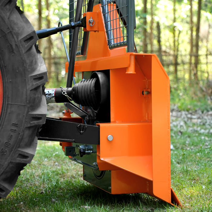 3-Point PTO Stump Grinder & 4" PTO Wood Chipper & Forestry Log Skidding Winch Combo, SG24 & BX42S &FW8800