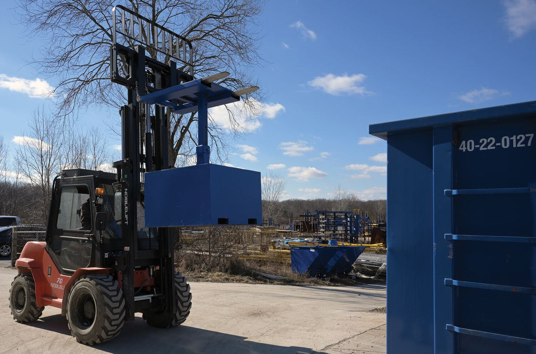 Vestil FWBC-4242-4-BC steel trash bin compactor - view 5