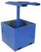 Vestil FWBC-4242-4 Steel Trash Bin Compactor 4,000 lb. Filled Weight Blue, Empty