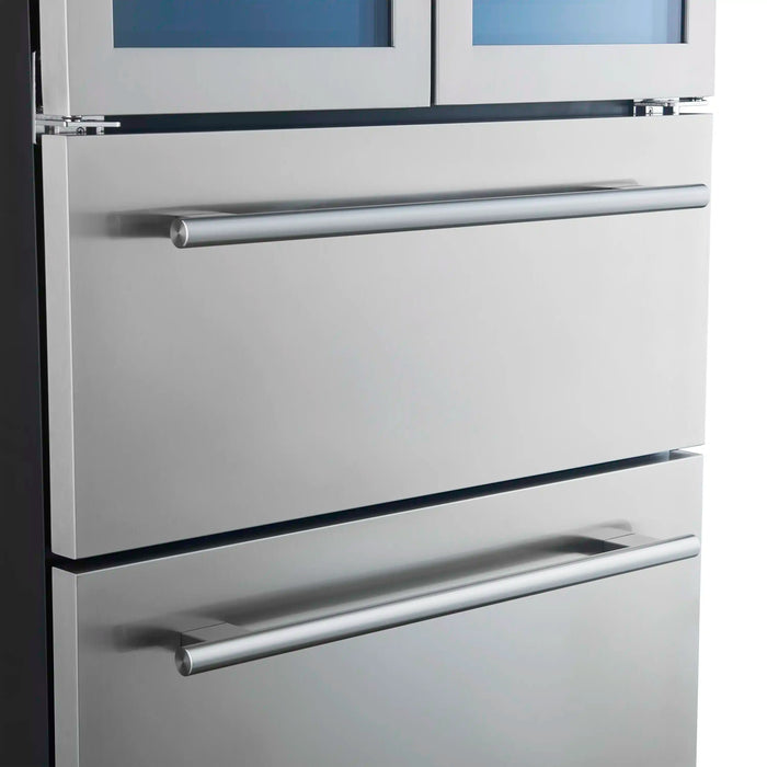 Forno Campania 32-Inch 17.7 cu.ft. Wine Cooler and Beverage Refrigerator Drawer in Stainless Steel (FWCDR6635-32S)