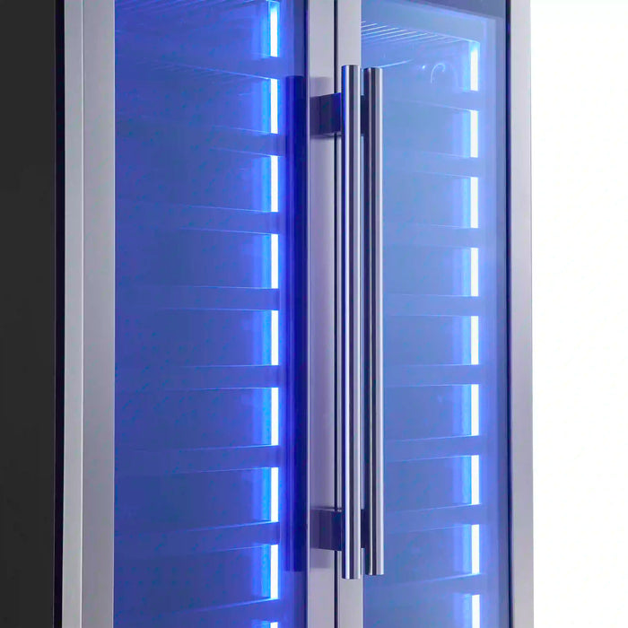 Forno Campania 32-Inch 17.7 cu.ft. Wine Cooler and Beverage Refrigerator Drawer in Stainless Steel (FWCDR6635-32S)