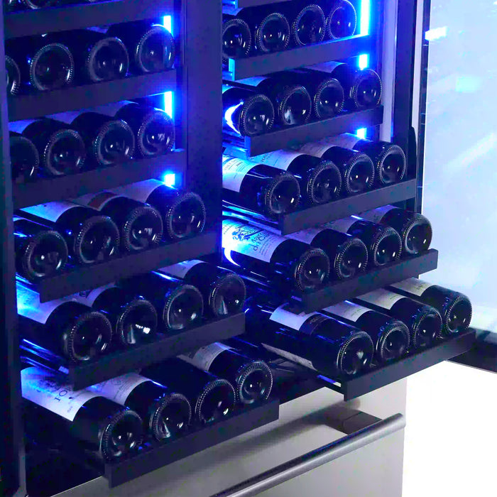 Forno Campania 32-Inch 17.7 cu.ft. Wine Cooler and Beverage Refrigerator Drawer in Stainless Steel (FWCDR6635-32S)