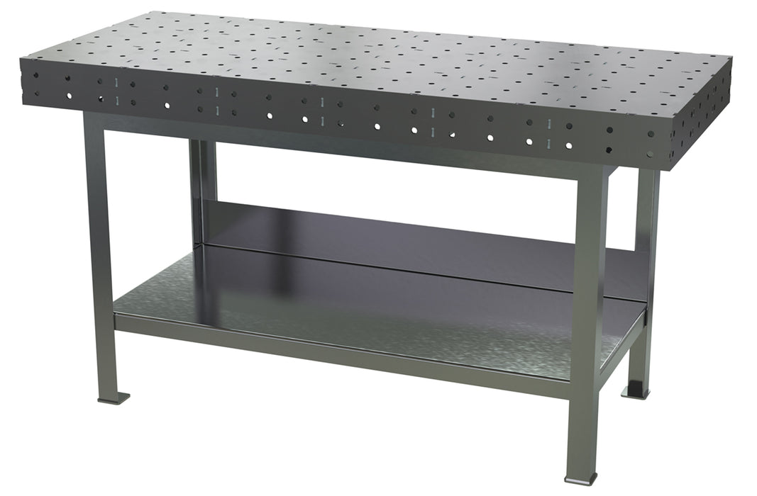 Vestil FWT-P-025-3072 Steel Fixture Welding Table 30 in. x 72 in. x 40-5/8 in. 8,000 lb. Capacity Bare