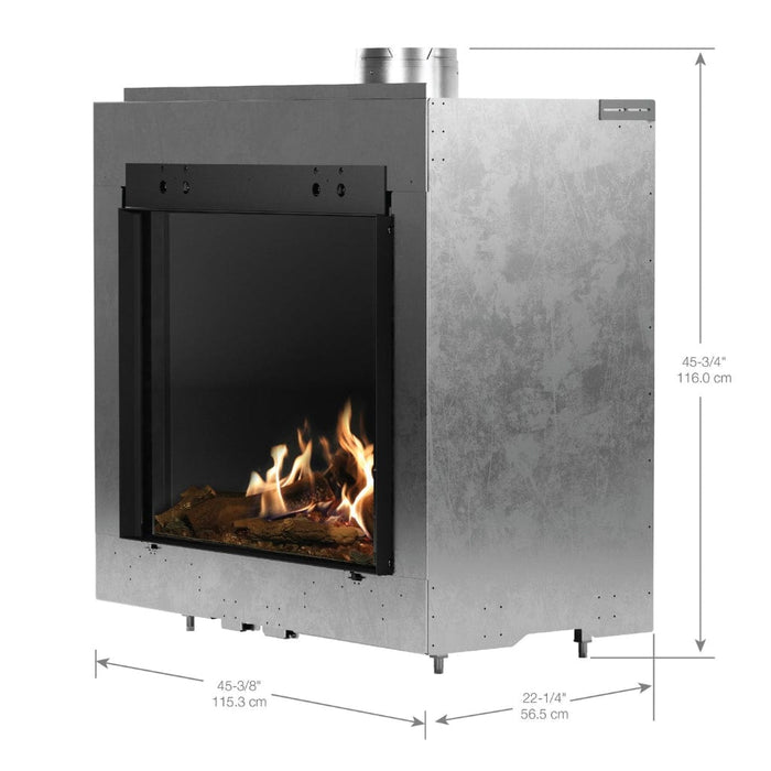 Faber MatriX 3326 Series Single-sided Front-facing Built-in Gas Fireplace Dimplex