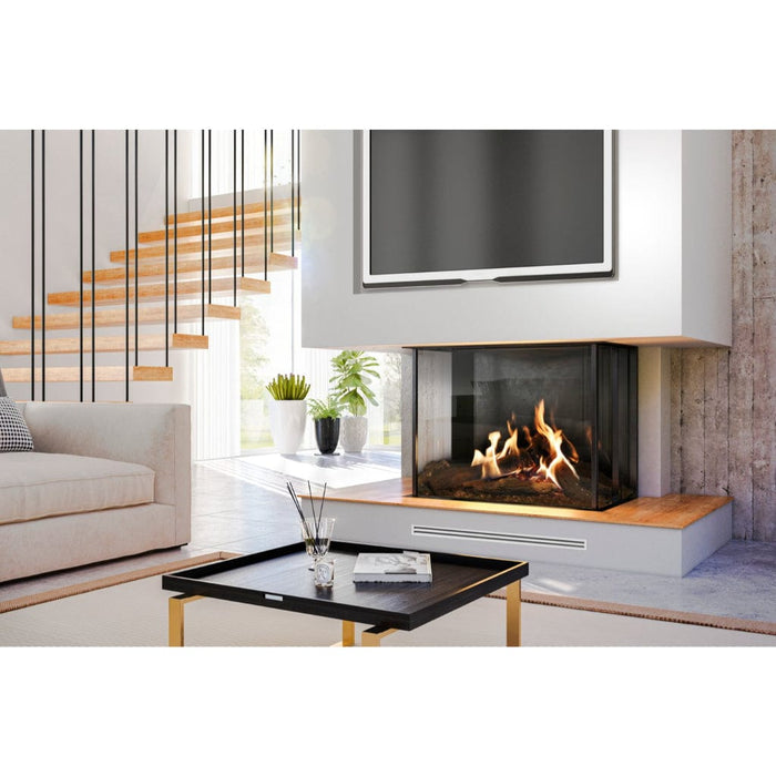 Faber MatriX 3326 Series Three-sided Bay Built-in Gas Fireplace Dimplex