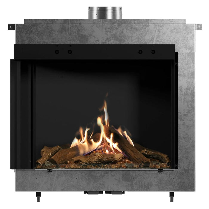 Faber MatriX 3326 Series Two-sided Left-facing Built-in Gas Fireplace Dimplex