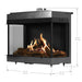 Faber MatriX 4326 Series Three-sided Bay Built-in Gas Fireplace - lifestyle in-use