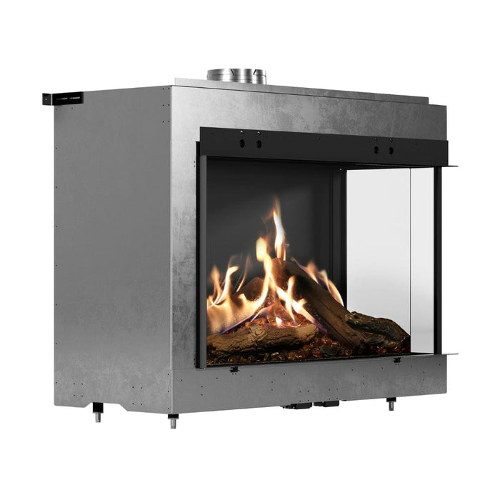 Faber MatriX 4326 Series Two-sided Right-facing Built-in Gas Fireplace - side view