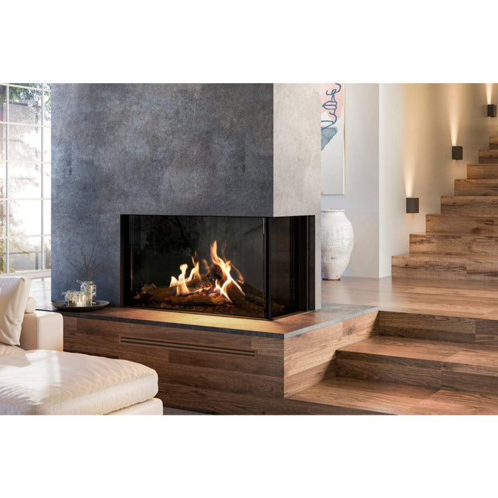 Faber MatriX 4326 Series Two-sided Right-facing Built-in Gas Fireplace - detail close-up