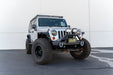 DV8 Offroad Fairlead Mounted Flip-Up License Plate Bracket – installed on vehicle, image 5 of 10