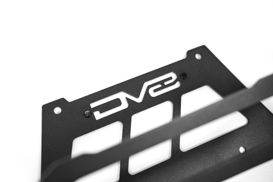 DV8 Offroad Fairlead Mounted Flip-Up License Plate Bracket – product view, image 7 of 10