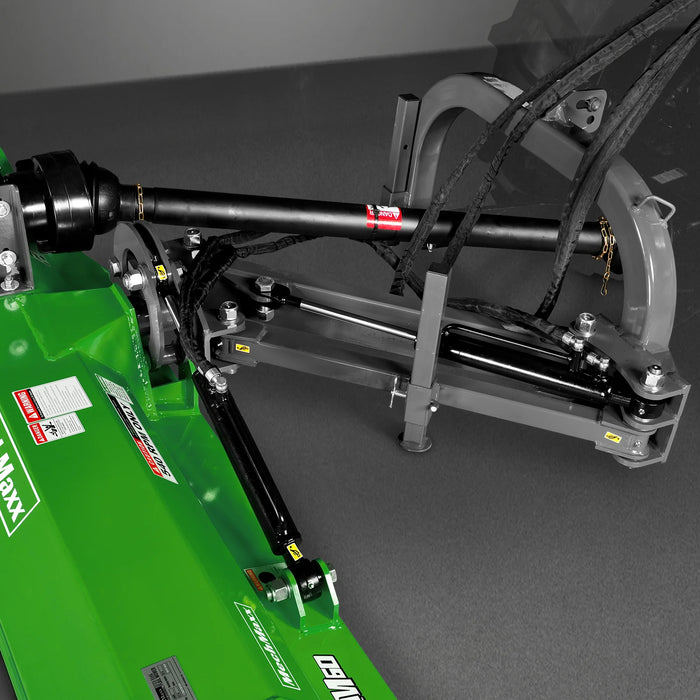 60" Standard 3Point Offset Flail Ditch Bank Mower,  25-60HP,  VAM60 — dimensions diagram