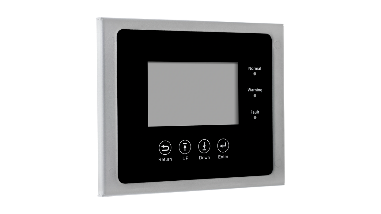High quality photo of the EG4 - EG4FLEXBOSSRMTELCDSCRN - FlexBOSS Screen - Angled View. Photographed by Current Connected