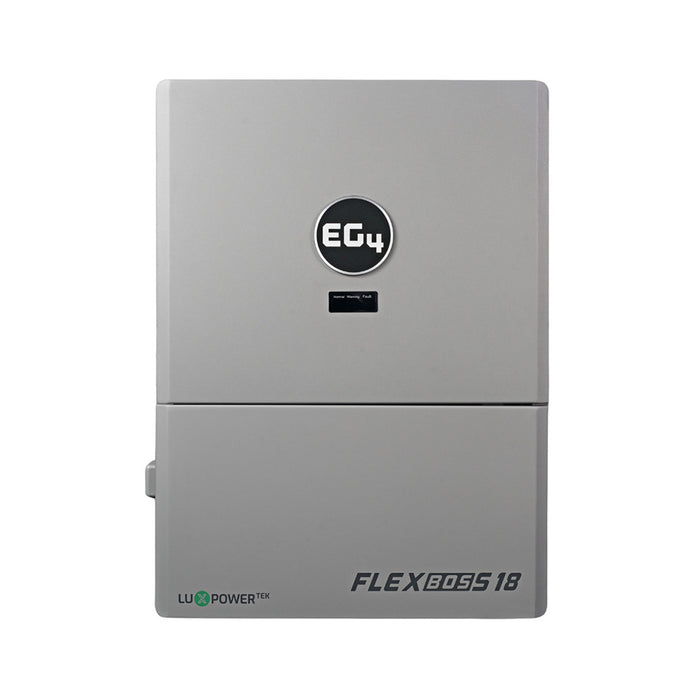 EG4 FlexBOSS18 & GridBOSS Smart Home Energy Control Bundle {BNDL-E0021} - Front face view of EG4 FlexBOSS18 Hybrid Inverter 