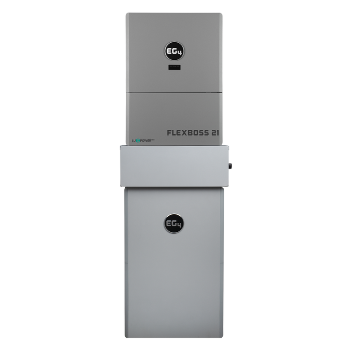 EG4 FlexBOSS21 & EG4-WallMount Battery Bundle [BNDL-E0022] - EG4 FlexBOSS21 above EG4-PowerPro WallMount Battery