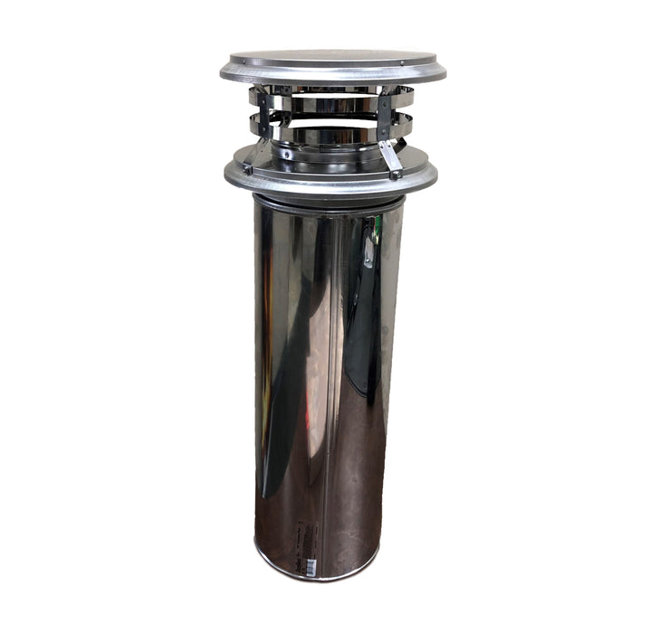 Chicago Brick Oven 6" Diameter Flue Pipe Cap, Stainless Steel