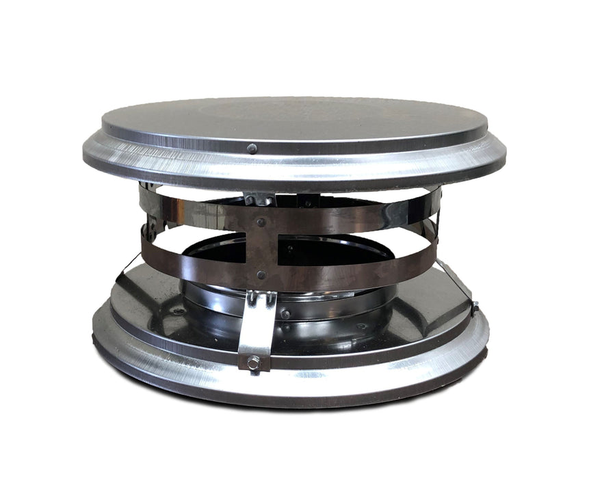 Chicago Brick Oven 6" Diameter Flue Pipe Cap, Stainless Steel