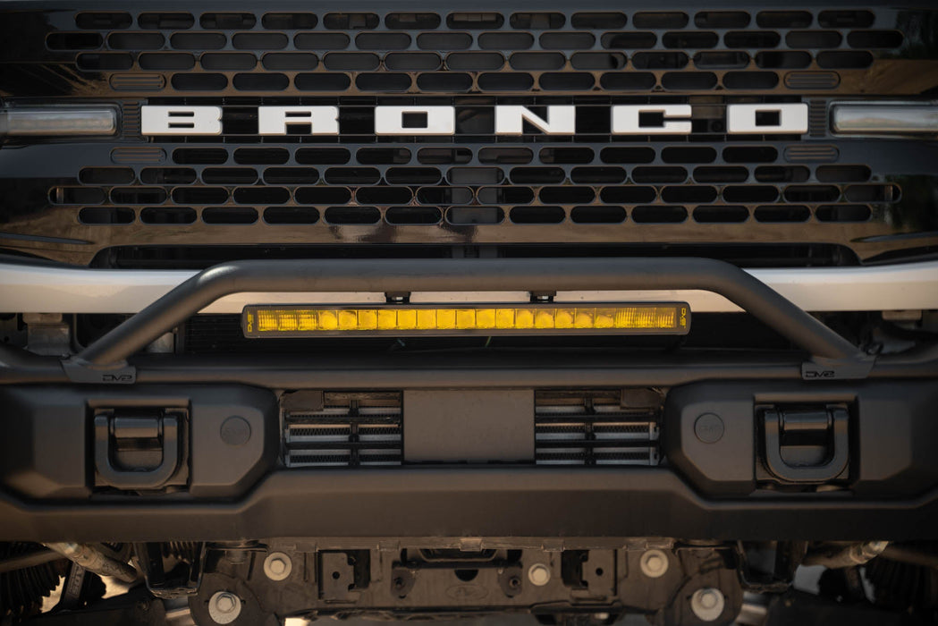 DV8 Offroad 2021-2026 Ford Bronco Capable Bull Bar – installed on vehicle, image 2 of 11