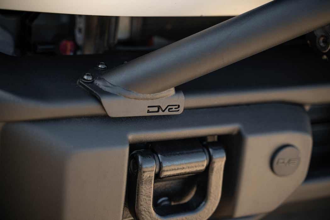 DV8 Offroad 2021-2026 Ford Bronco Capable Bull Bar – installed on vehicle, image 8 of 11