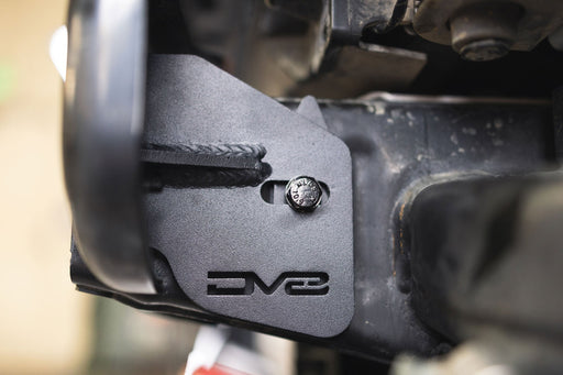 DV8 Offroad 2021-2026 Ford Bronco Frame Horn Reinforcement Brackets – installed on vehicle, image 2 of 8