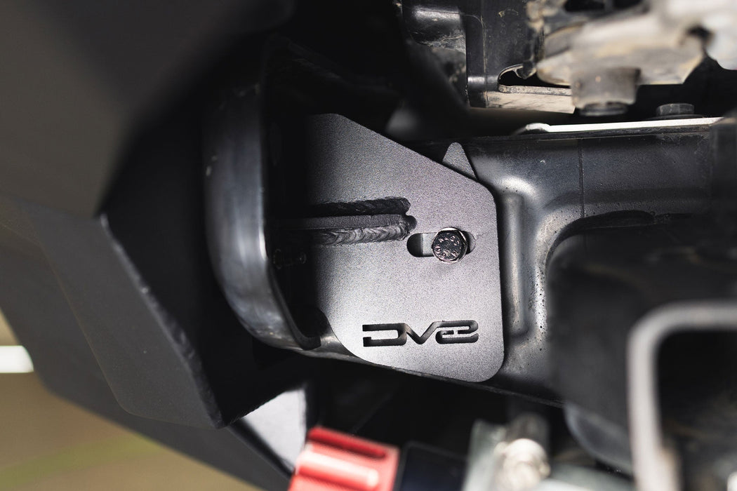 DV8 Offroad 2021-2026 Ford Bronco Frame Horn Reinforcement Brackets – installed on vehicle, image 7 of 8