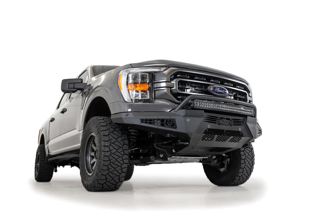 Addictive Desert Designs 2021-2023 Ford F-150 HoneyBadger Front Bumper w/ Top Hoop – image 9 of 14