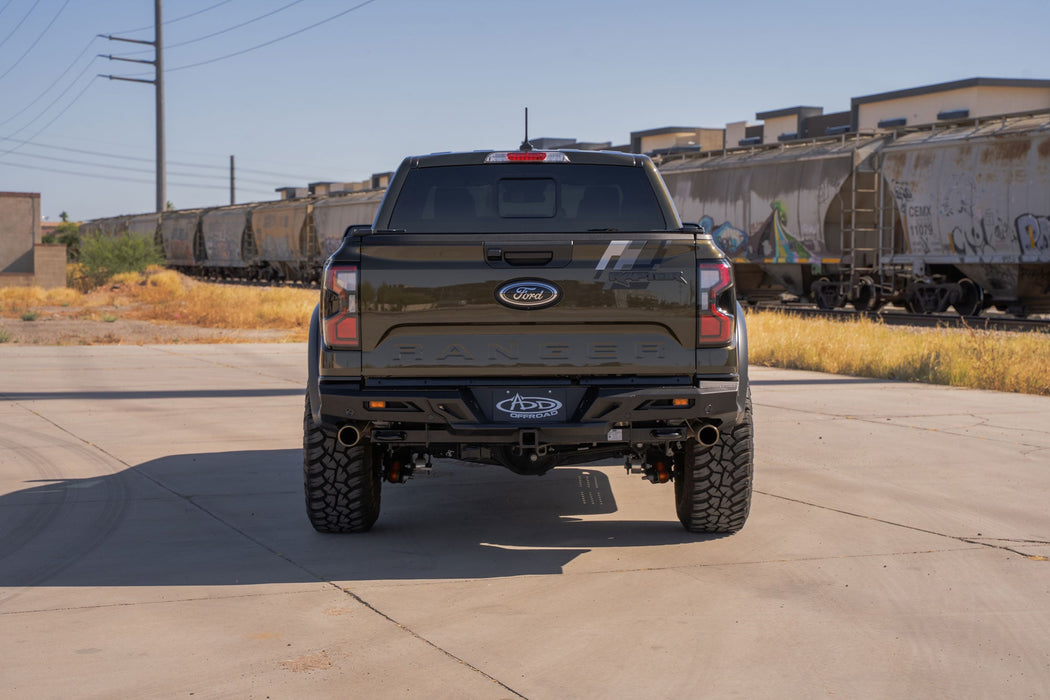 Addictive Desert Designs 2024-2026 Ford Ranger Raptor ADD Edge Rear Bumper – on the trail, image 13 of 20