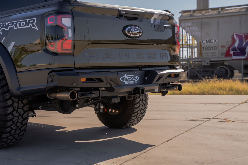 Addictive Desert Designs 2024-2026 Ford Ranger Raptor ADD Edge Rear Bumper – on the trail, image 16 of 20