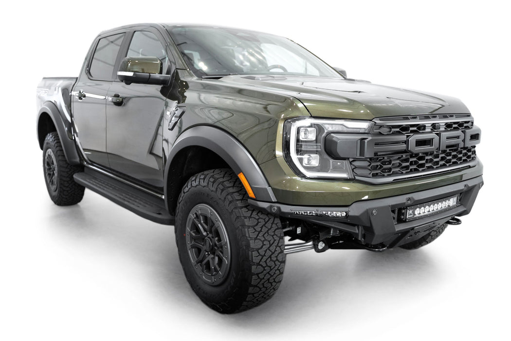 Addictive Desert Designs 2024-2026 Ford Ranger Raptor Phantom Front Bumper – installed on vehicle, image 3 of 14
