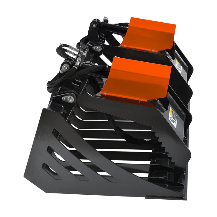 72” Skid Steer Skeleton Rock Bucket Grapple Rake, SSG72