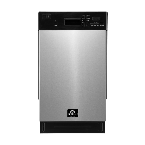 Forno 18 inch Built-In Polo Dishwasher in Stainless Steel (FDWBI8041-18S) FORNO